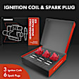 APIC0589 9-Piece Kit Red Ignition Coil and Iridium Spark Plug Kits