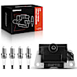 APIC0591 1x Black Ignition Coil & 4x IRIDIUM Spark Plug Kits