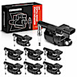 APIC0592 16-Piece Kit Black Ignition Coil and Iridium Spark Plug Kits