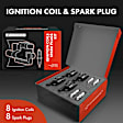 APIC0592 16-Piece Kit Black Ignition Coil and Iridium Spark Plug Kits