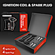 APIC0596 8-Piece Kit Black Ignition Coil and Iridium Spark Plug Kits