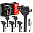 APIC0597 12-Piece Kit Black Ignition Coil and Iridium Spark Plug Kits