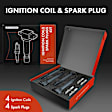 APIC0617 8-Piece Kit Black Ignition Coil and Iridium Spark Plug Kits