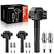 APIC0632 3x Black Ignition Coil & 6x IRIDIUM Spark Plug Kits
