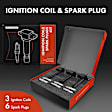 APIC0632 3x Black Ignition Coil & 6x IRIDIUM Spark Plug Kits