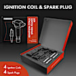 APIC0633 8-Piece Kit Black Ignition Coil and Iridium Spark Plug Kits