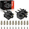 APIC0634 2 Pcs Ignition Coil & 10 Pcs Iridium Spark Plug Kits