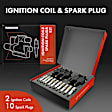 APIC0634 2 Pcs Ignition Coil & 10 Pcs Iridium Spark Plug Kits