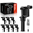 APIC0636 16-Piece Kit Black Ignition Coil and Iridium Spark Plug Kits