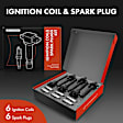 APIC0647 12-Piece Kit Black Ignition Coil and Iridium Spark Plug Kits
