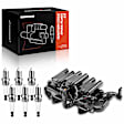 APIC0656 1x Black Ignition Coil & 6x IRIDIUM Spark Plug Kits