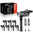 APIC0658 8x Black Ignition Coil & 16x IRIDIUM Spark Plug Kits