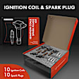 APIC0664 20-Piece Kit Black Ignition Coil and Iridium Spark Plug Kits