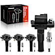 APIC0666 8-Piece Kit Black Ignition Coil and Iridium Spark Plug Kits