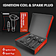 APIC0667 12-Piece Kit Black Ignition Coil and Iridium Spark Plug Kits