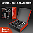 APIC0669 8-Piece Kit Black Ignition Coil and Iridium Spark Plug Kits