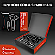 APIC0671 12-Piece Kit Black Ignition Coil and Iridium Spark Plug Kits