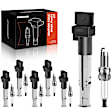 APIC0673 12-Piece Kit Black Ignition Coil and Iridium Spark Plug Kits