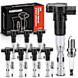 APIC0674 16-Piece Kit Black Ignition Coil and Iridium Spark Plug Kits