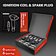 APIC0680 12-Piece Kit Black Ignition Coil and Iridium Spark Plug Kits