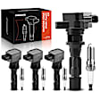 APIC0682 8-Piece Kit Black Ignition Coil and Iridium Spark Plug Kits