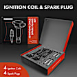 APIC0682 8-Piece Kit Black Ignition Coil and Iridium Spark Plug Kits