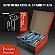 APIC0685 16-Piece Kit Blue Ignition Coil and Iridium Spark Plug Kits