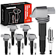 APIC0690 12-Piece Kit Gray Ignition Coil and Iridium Spark Plug Kits