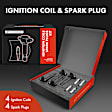 APIC0694 8-Piece Kit Black Ignition Coil and Iridium Spark Plug Kits