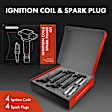 APIC0697 8-Piece Kit Black Ignition Coil and Iridium Spark Plug Kits