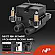 APIC0705 1x Black Ignition Coil & 4x IRIDIUM Spark Plug Kits