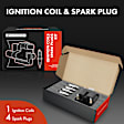 APIC0749 1 Pc Ignition Coil & 4 Pcs IRIDIUM Spark Plug