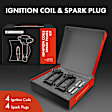 APIC0754 8-Piece Kit Ignition Coil and Iridium Spark Plug Kits