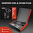 APIC0756 2x Ignition Coil & 4x IRIDIUM Spark Plug Kits