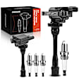 APIC0768 2 Pcs Ignition Coil & 4 Pcs IRIDIUM Spark Plug Kits