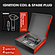 APIC0768 2 Pcs Ignition Coil & 4 Pcs IRIDIUM Spark Plug Kits