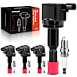 APIC0781 4 Pcs Ignition Coil & IRIDIUM Spark Plug Kits