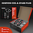 APIC0786 16-Piece Kit Rear Ignition Coil and Iridium Spark Plug Kits