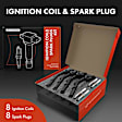 APIC0804 16-Piece Kit Ignition Coil and Iridium Spark Plug Kits