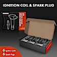 APIC0815PG 12-Piece Kit Ignition Coil and Iridium Spark Plug Kits