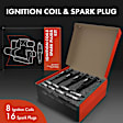 APIC0818 8 Pcs Ignition Coil & 16 Pcs IRIDIUM Spark Plug