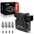 APIC0833 1 Pc Ignition Coil & 4 Pcs IRIDIUM Spark Plug Kits
