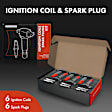 APIC0835PG 12-Piece Kit Ignition Coil and Iridium Spark Plug Kits