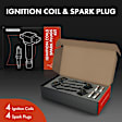 APIC0857 8-Piece Kit Ignition Coil and Iridium Spark Plug Kits