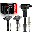 APIC0862 3 Pcs Ignition Coil & IRIDIUM Spark Plug Kits