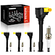 APIC0869 4 Pcs Ignition Coil & 4 Pcs IRIDIUM Spark Plug Kit