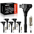 APIC0871 6 Pcs Ignition Coil & 6 Pcs IRIDIUM Spark Plug Kit