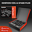 APIC0871 6 Pcs Ignition Coil & 6 Pcs IRIDIUM Spark Plug Kit