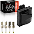 APIC0893 1 Pc Ignition Coil & 4 Pcs IRIDIUM Spark Plug Kit