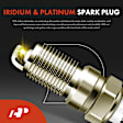 APIC0895 2 Pcs Ignition Coil & 12 Pcs IRIDIUM & Platinum Spark Plug Kit